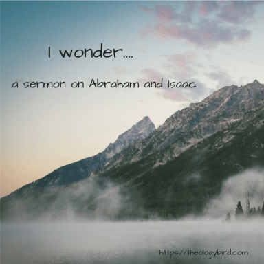 I wonder....