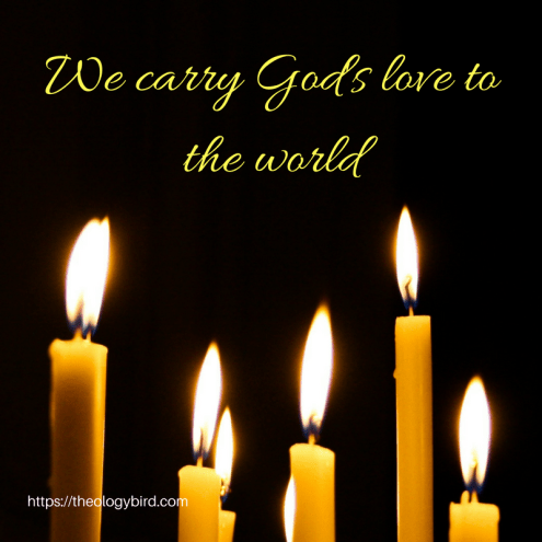 We carry God's love to others